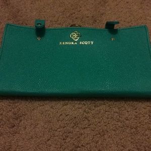 Kendra Scott Teal Large Travel jewelry Case